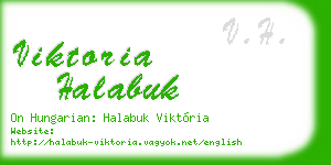 viktoria halabuk business card