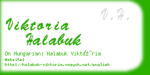 viktoria halabuk business card